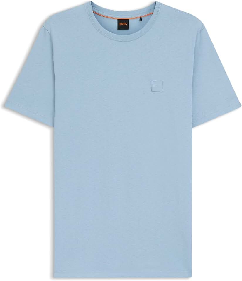 BOSS Herren Tales T-Shirt aus Baumwoll-Jersey mit Logo-Patch
