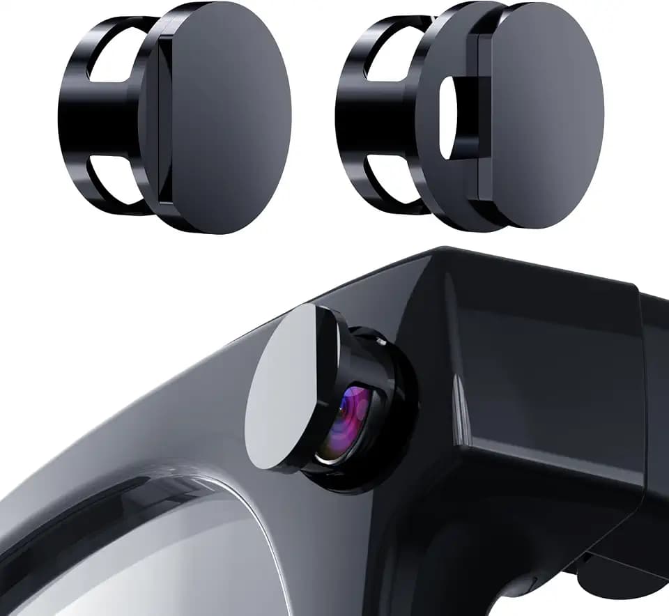 [2er-Pack] Blitzschutzabdeckung für Meta-Brillen, LED-Blocker kompatibel mit Ray-Ban Wayfarer (&Gen2), Skyler, Headliner Lichtschutzaufkleber-Zubehör, Sichtschutzabdeckung für Meta-Kameraobjektiv (2)