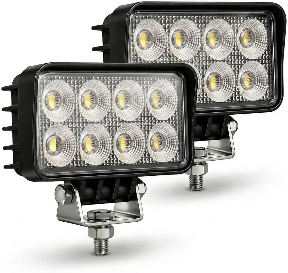 Exzeit 64W Led Tractor Work Lights, 12V Flood Light