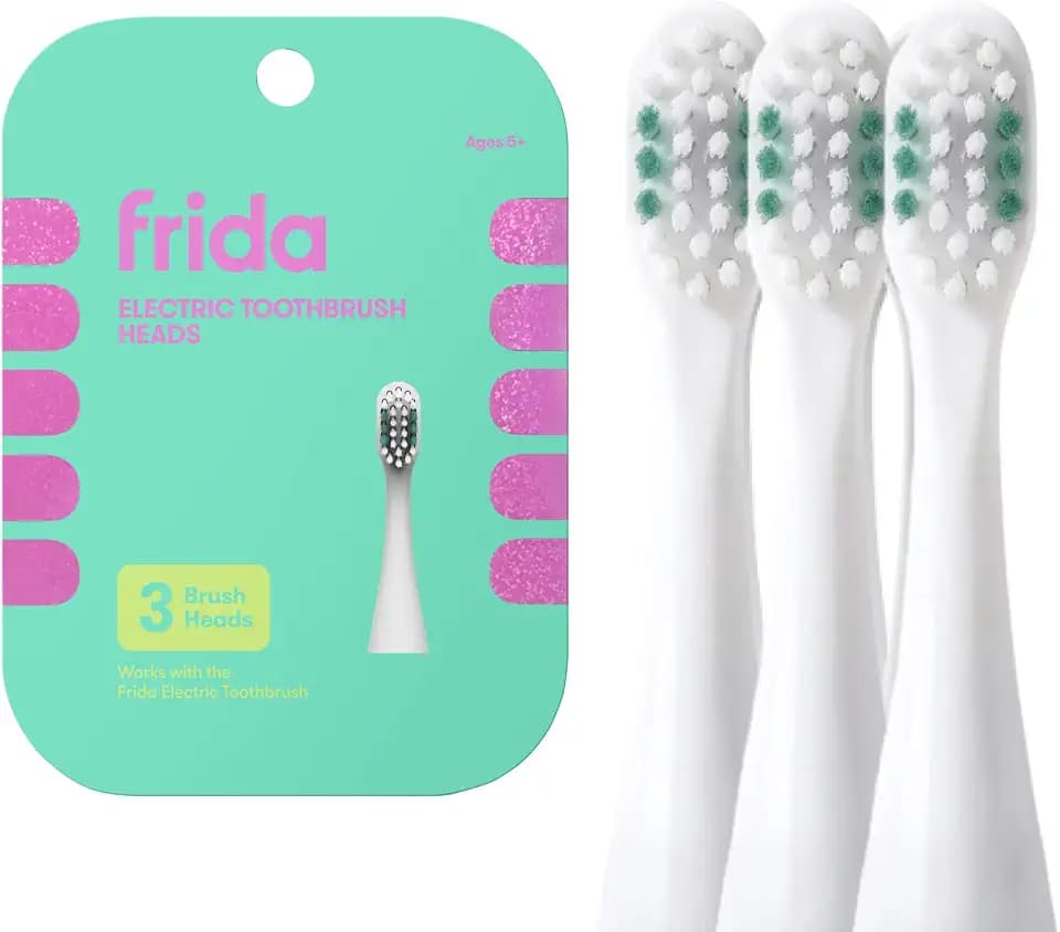 Frida for Kids Electric Toothbrush Heads, Kids Brush Refills, 3 Ct