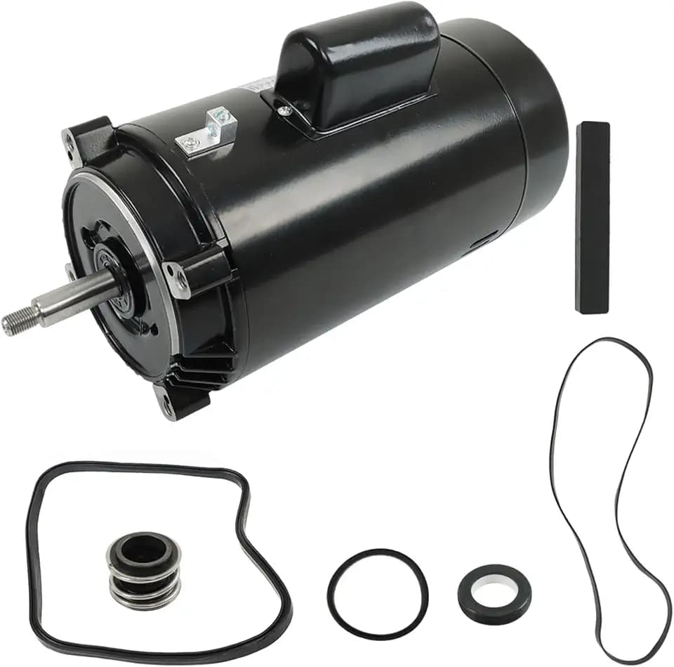 findmall SP2615X20 UST1202 Pool Pump Motor 2hp Single Speed 56J Frame Square Flange 10/20amperes Square Foot 3450rpm
