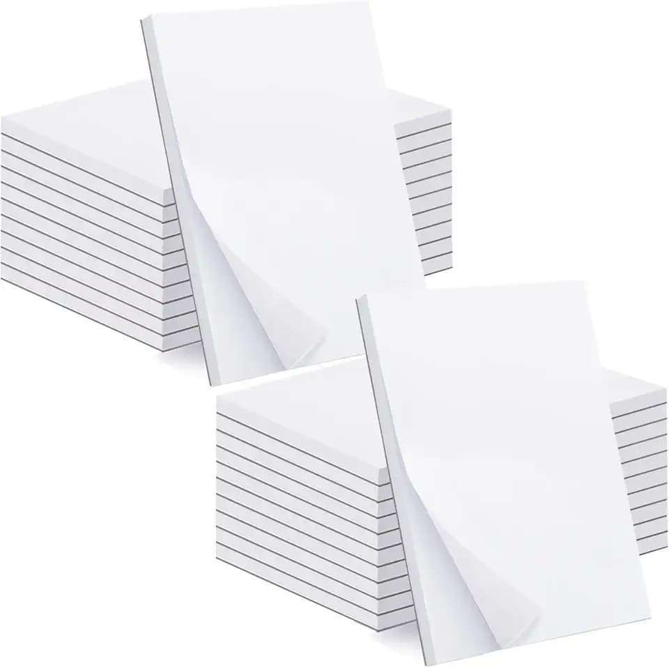 Beieverluck 20 Pack Note Pads 4x6, Small Notepads Memo Pads, 50 Sheets Per Note Pad, Blank Scratch Pads Mini Notepad for Grocery Shopping To Do Lists Writing Quick Notes Work Home Office