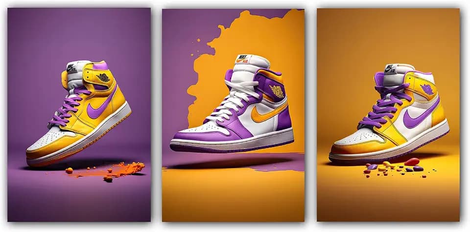 LLRQQG Sneaker-Poster, ungerahmt, Michael Jordan Hypebeast, Sneaker-Raumdekoration, Schuhe für Teenager, Jungen, Herren-Raumdekoration, 3er-Pack, 20 x 30 cm