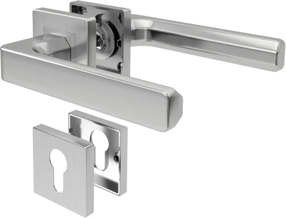 Türgriffe Innentüren Türklinke Silber PZ - Profilzylinder CUBE