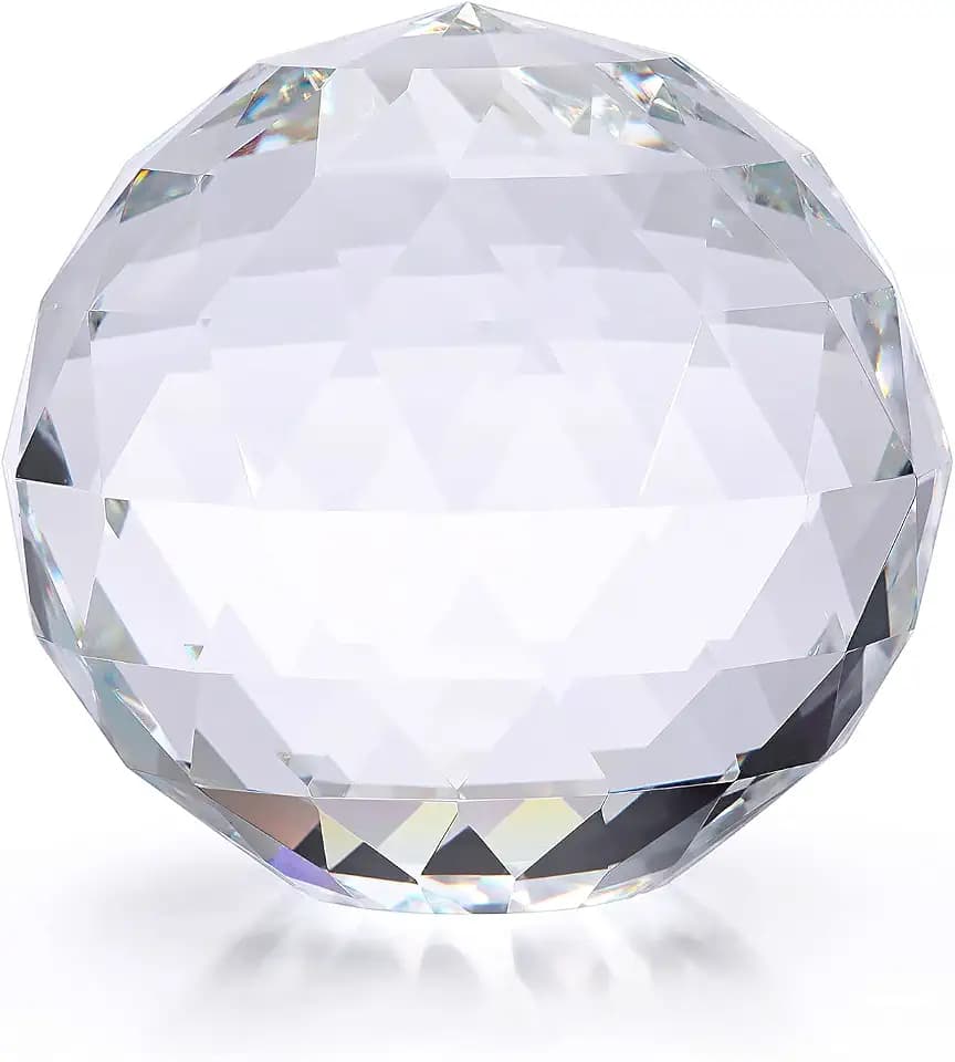OwnMy 80MM Clear Crystal Suncatcher Ball Sparkle Crystal Suncatcher Prism
