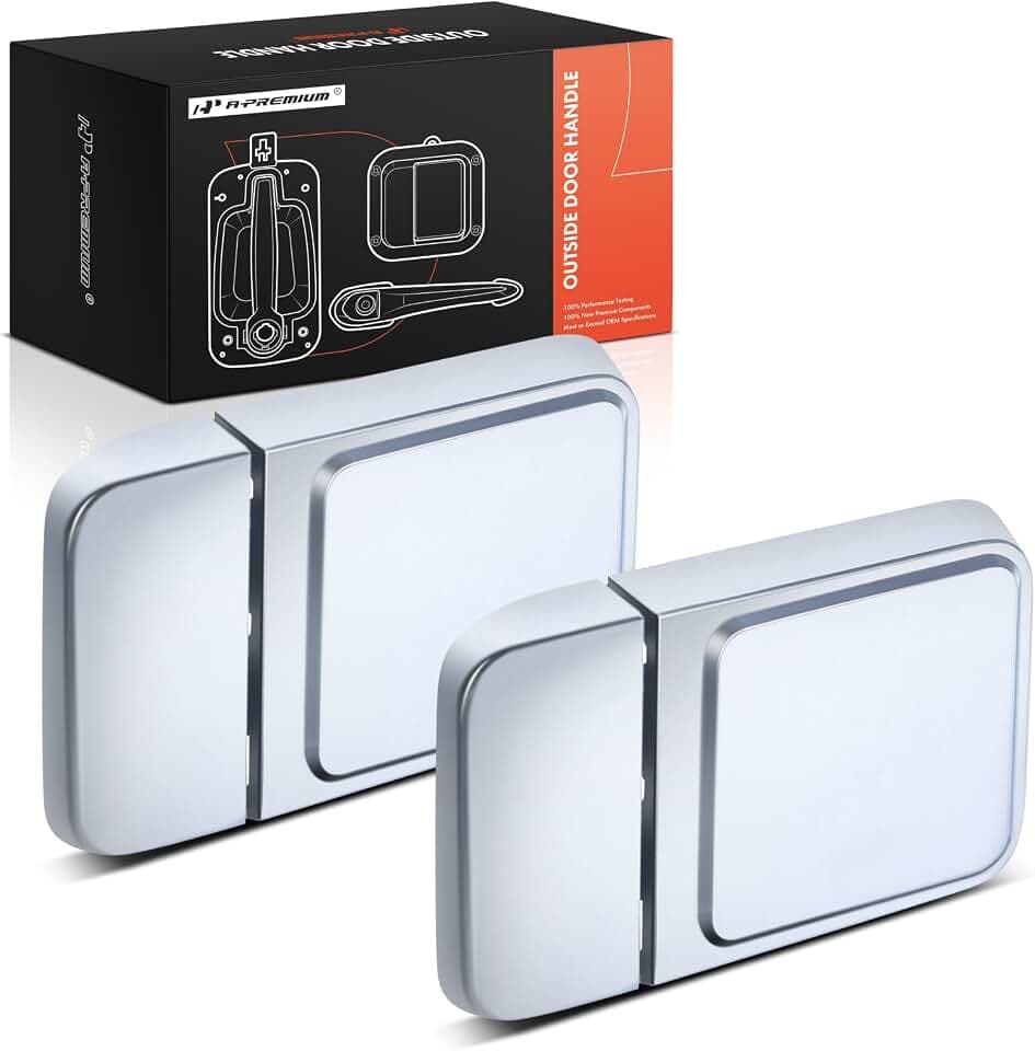 A-Premium Outside Exterior Door Handles - Front Driver and Passenger Side