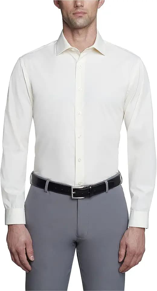 Kenneth Cole Unlisted Men's Slim Fit Solid Dress Shirt - Amazon Exclusive
