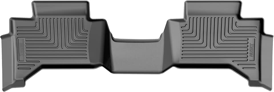 Husky Liners Weatherbeater Floor Mats | Fits 2024-2026 Lexus GX550: 2024-2026 Toyota Land Cruiser (Fits Models Without Cool Box Console) | 2nd Row, 1-pc Black - 19961