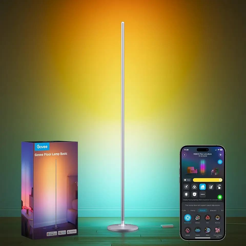 Govee RGBIC Floor Lamp, 1000lm LED Corner Lamp