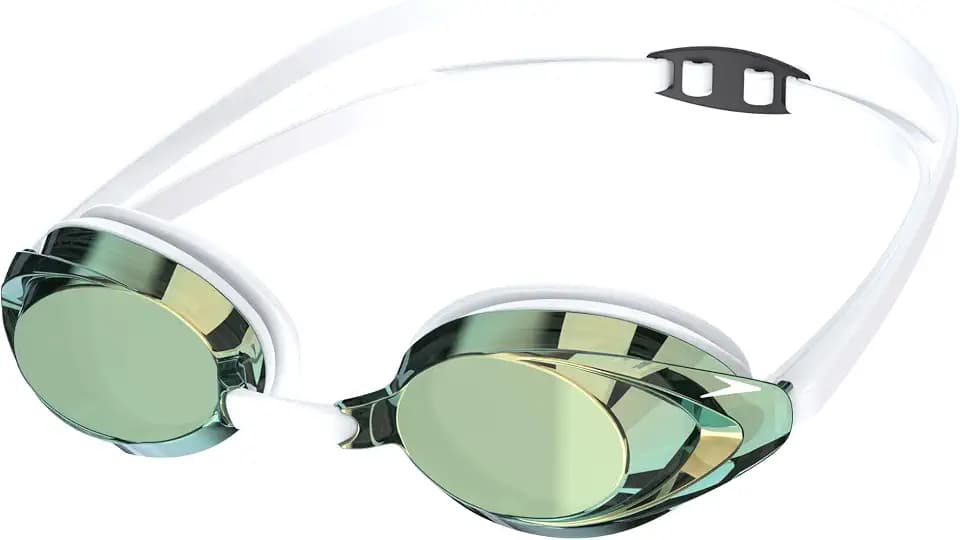 Speedo unisex-adult Swim Goggles Mirrored Vanquisher