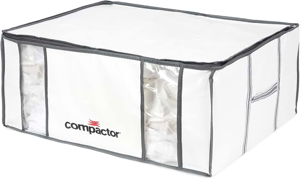 Compactor - Vakuumbeutel Größe XXL sehr großes Volumen - Kompression mit Staubsauger für Bettdecken, Kissen, Kleidung - Luftdichter Beutel für Schrank, Ankleidezimmer und platzsparende Aufbewahrung