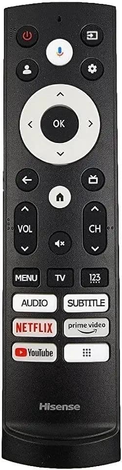 OEM Replacement Remote Control for All Hisense UHD 4K ULED Smart Google TVs with Voice Control (Audio/Subtitle/Netflix/Prime Video/YouTube/Menu)