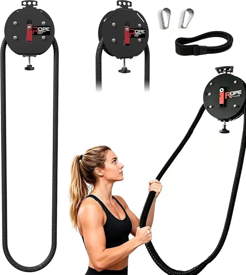 Endless Rope Trainer Machine with Adjustable Pulley for Portable Workout