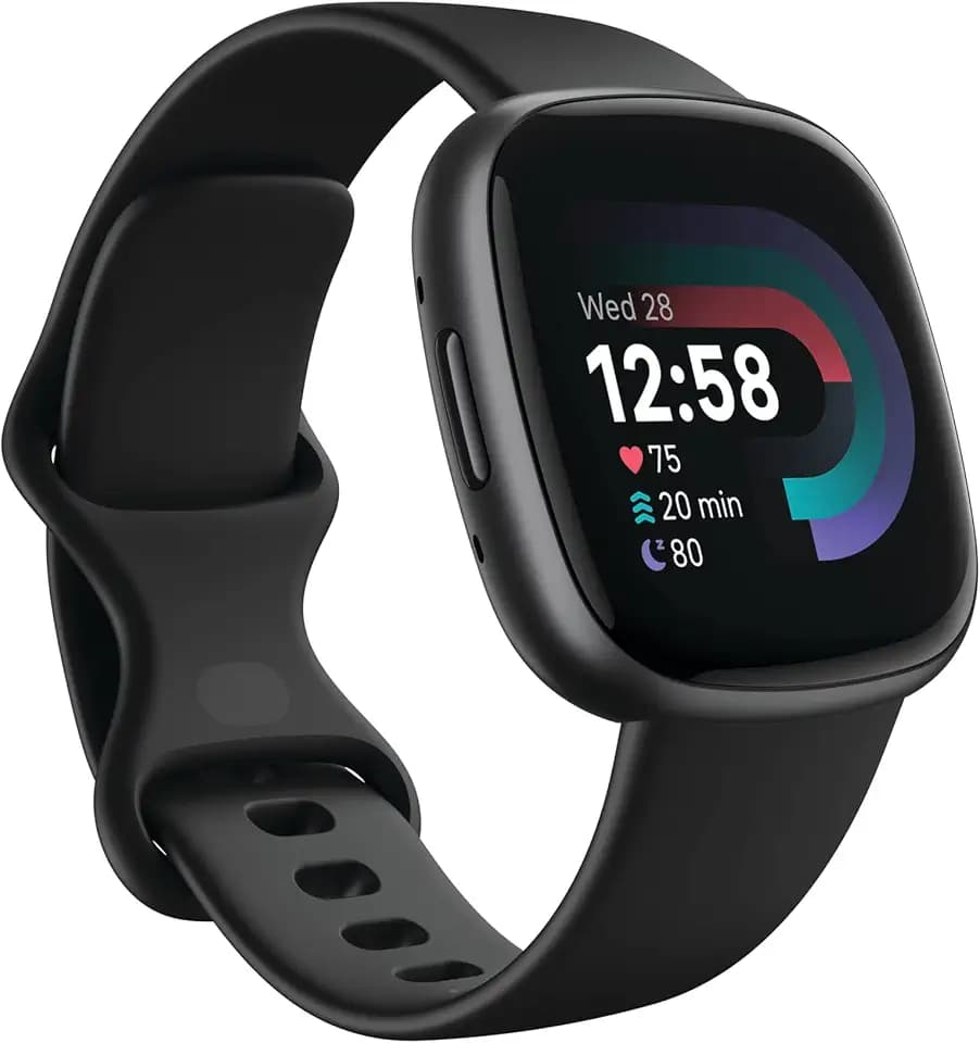 Google Fitbit Versa 4 Fitness Smartwatch, 24/7 Heart Rate - Black/Graphite