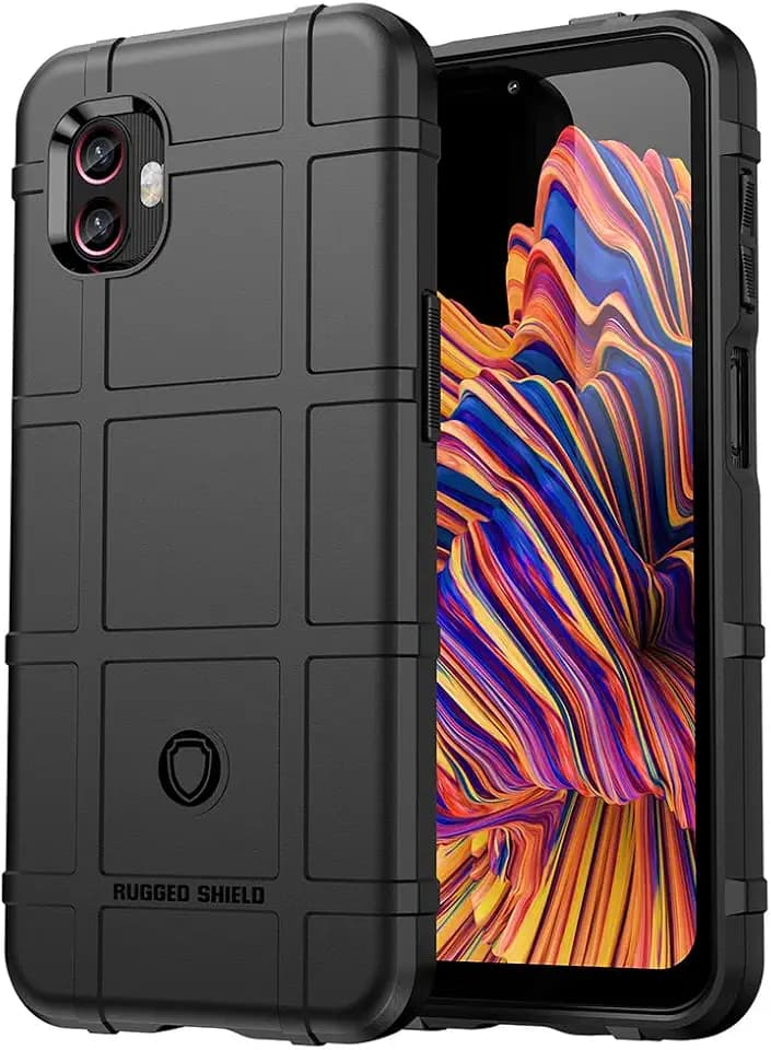 SEAHAI Hülle für Samsung Galaxy Xcover 6 Pro, [Fallschutz, rutschfest] Militär-Case Ultra-dünne Stylische Schutzhülle, Hochwertiges TPU Silikon Stoßfest Handyhülle - Schwarz