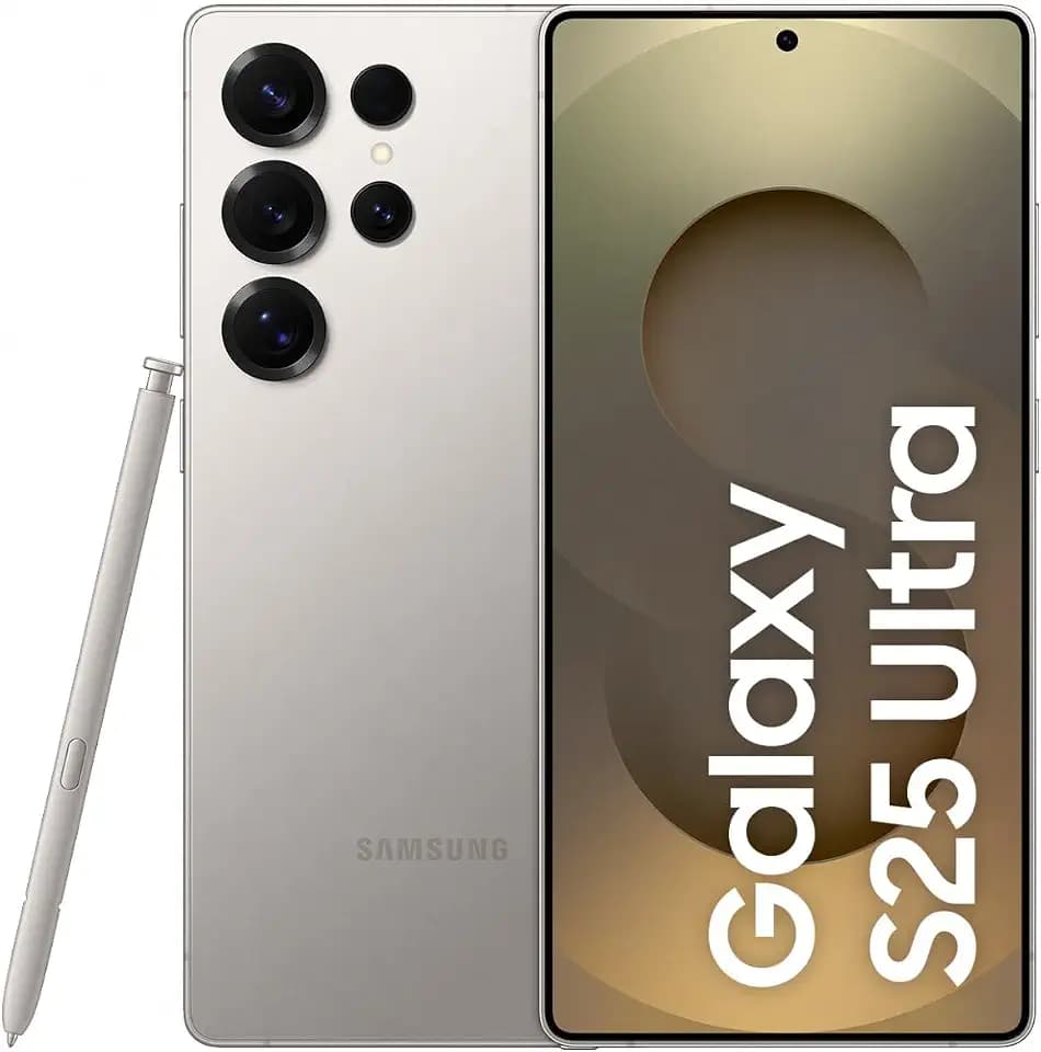 Samsung Galaxy S25 Ultra AI Smartphone mit Galaxy AI, Ohne Vertrag, Handy mit Android, 12 GB RAM, 1 TB Speicher, 200-MP-Kamera, Titanium Gray, 3 Jahre Herstellergarantie [Exklusiv auf Amazon]