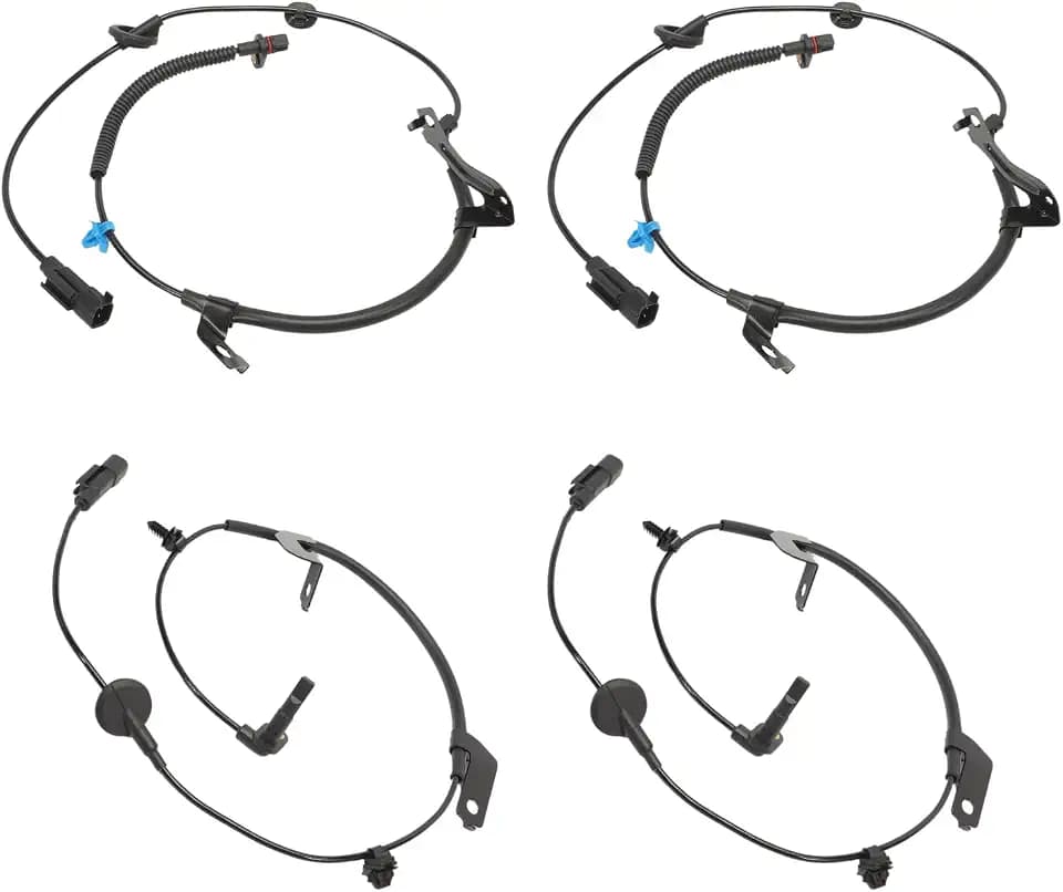 4 PCS ABS Wheel Speed Sensor Front Rear fit for Patriot/Compass/Caliber 2007-2017 OEM 5105573AA, 5105573AB, 5105572AA, 5105572AB (Left Driver + Right Passenger)