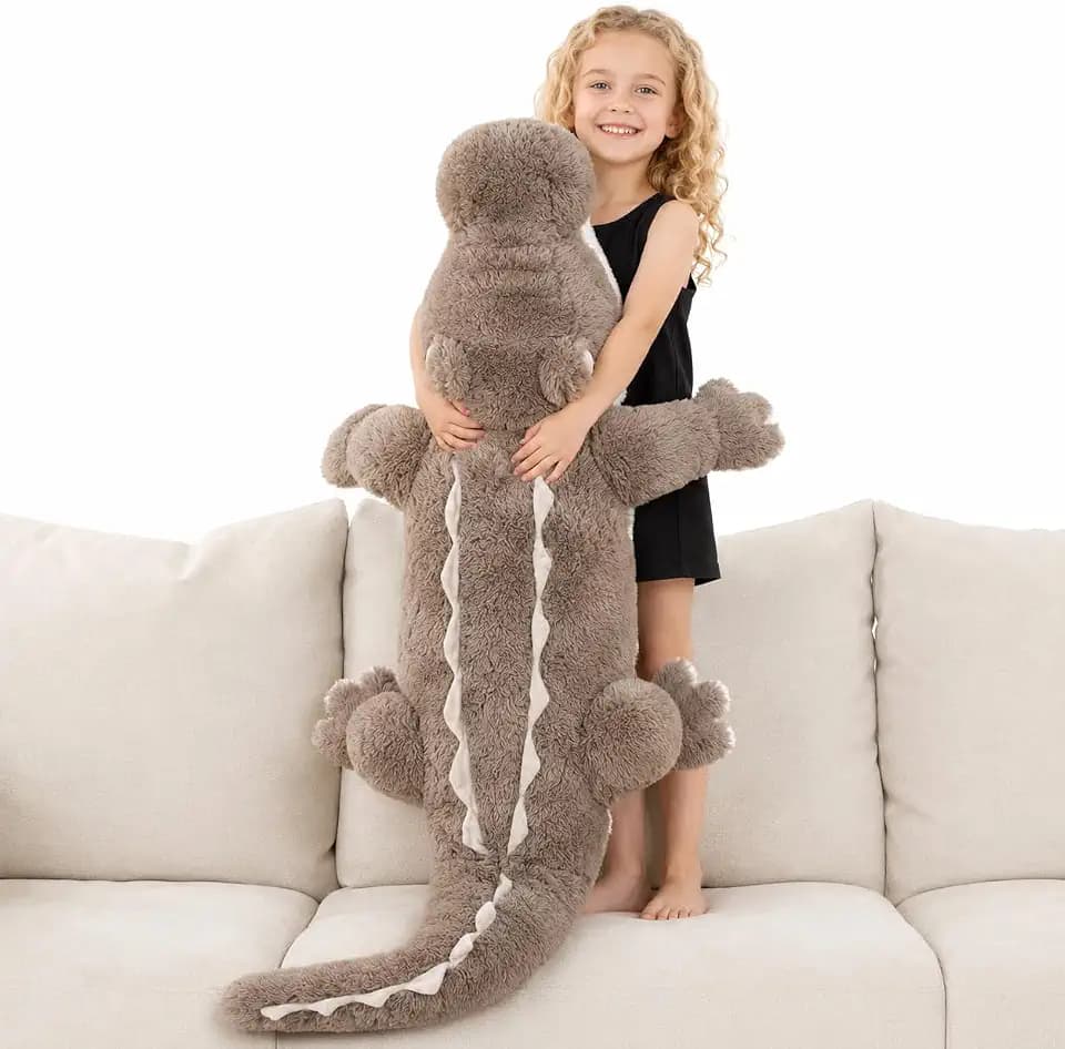 MorisMos Giant Alligator Stuffed Animal, 46 inch Large Alligator Plush
