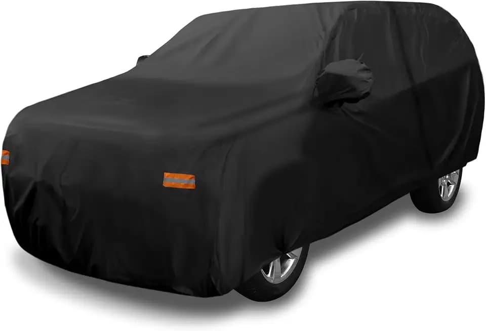 X AUTOHAUX SUV Car Cover for Chevrolet Tahoe 4 Door 190T PU, Black