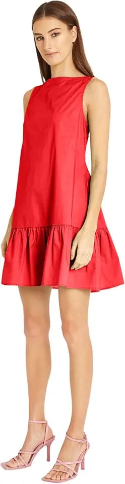 Donna Morgan Women's Versatile High Neck Swing Body Ruffle Dress for Women | Summer Dresses for Women