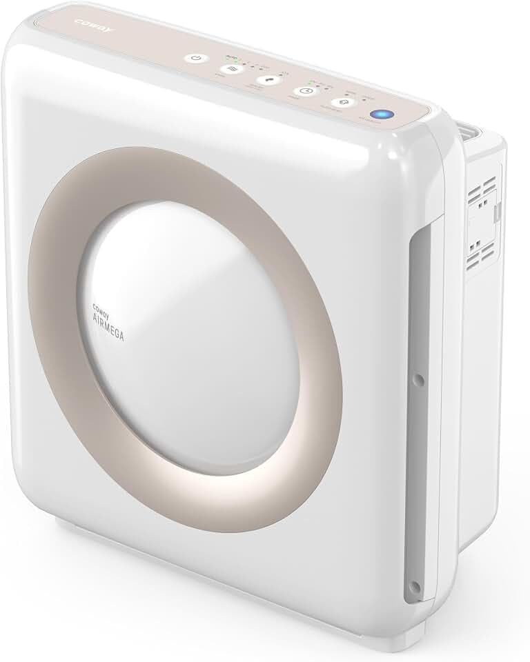 COWAY Luftreiniger Allergiker Zuhause, HEPA Auto, MIGHTY AP-1512HH, Weiß | Wirecutter Top Pick, CADR 421 m³/h, Eco-Modus, HEPA Luftreiniger für Allergiker, Rauch, Staub, Pollen & Tierhaare