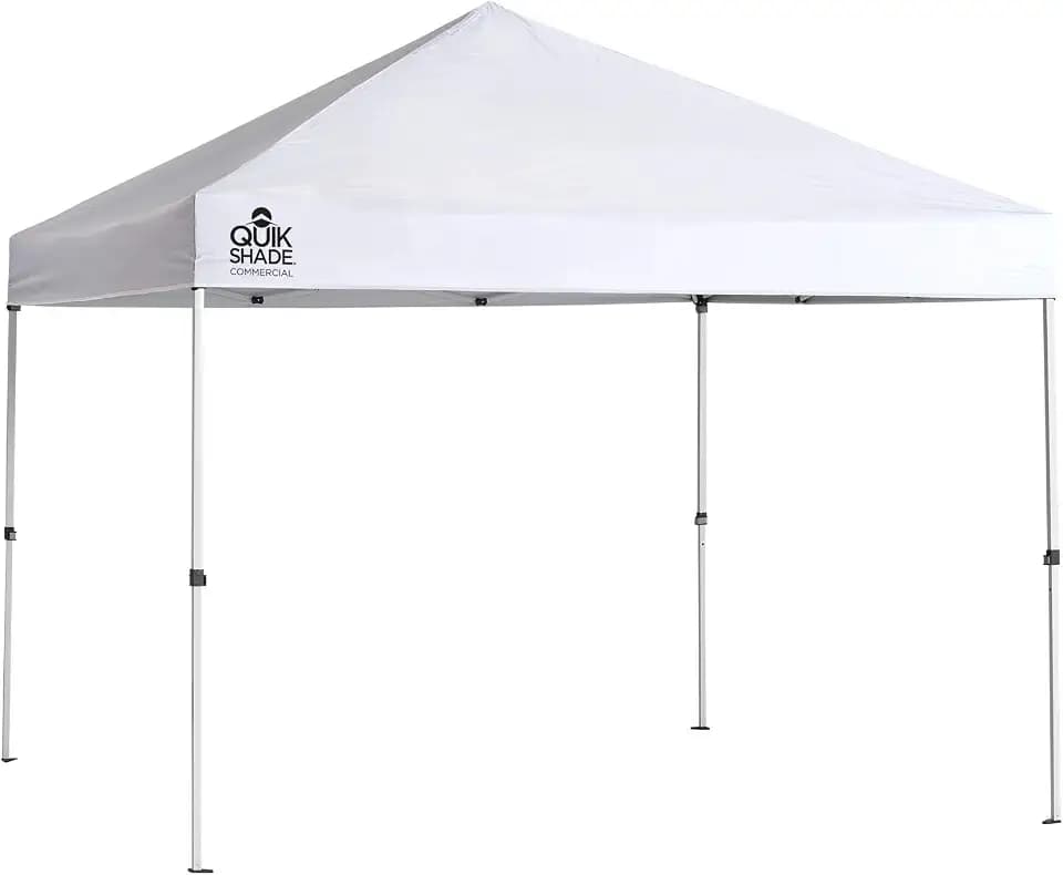 Quik Shade Commercial 10 x 10 ft. Straight Leg Canopy, White