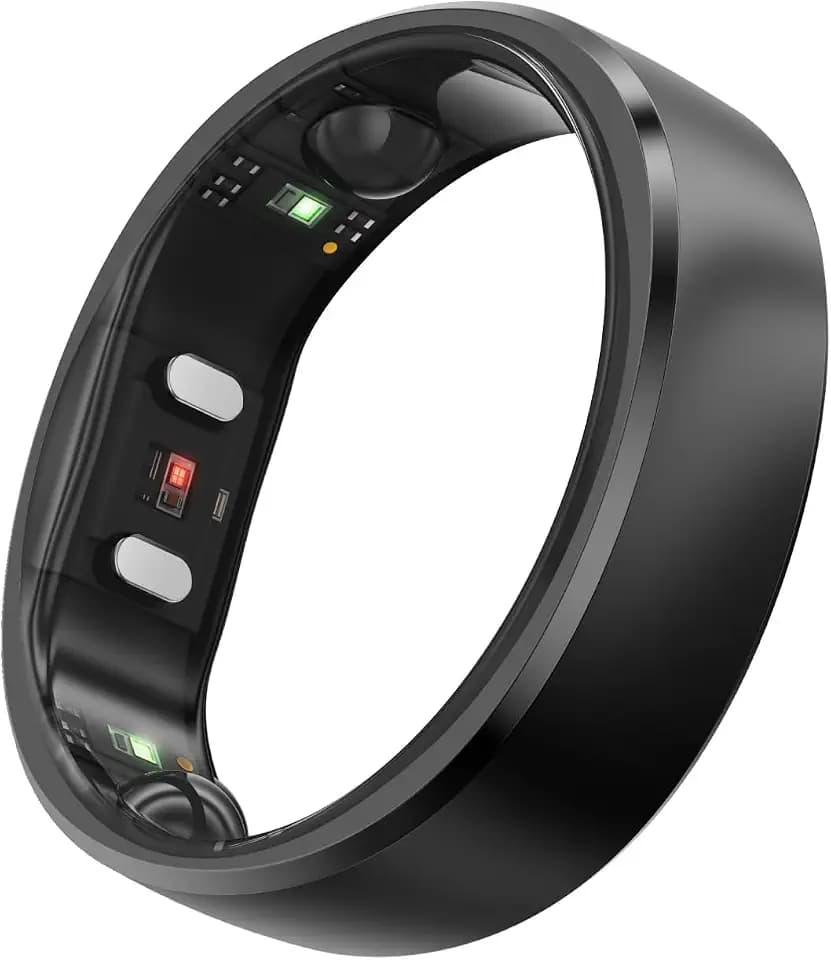 RingConn Gen 2 Smart Ring - Sleep Apnea Monitoring(Black, Size 10)