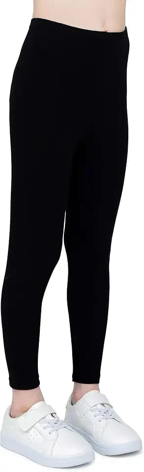 Kinder-Mädchen-Baumwoll-Leggings, weiche und Bequeme Hose für Kinder, lässiges Training, eleganter Stil, Basic-Kleidung Zoe