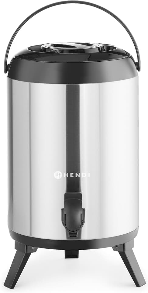 HENDI Getränkespender, für heißes und kaltes Getränke, 9L, Edelstahl, ABS