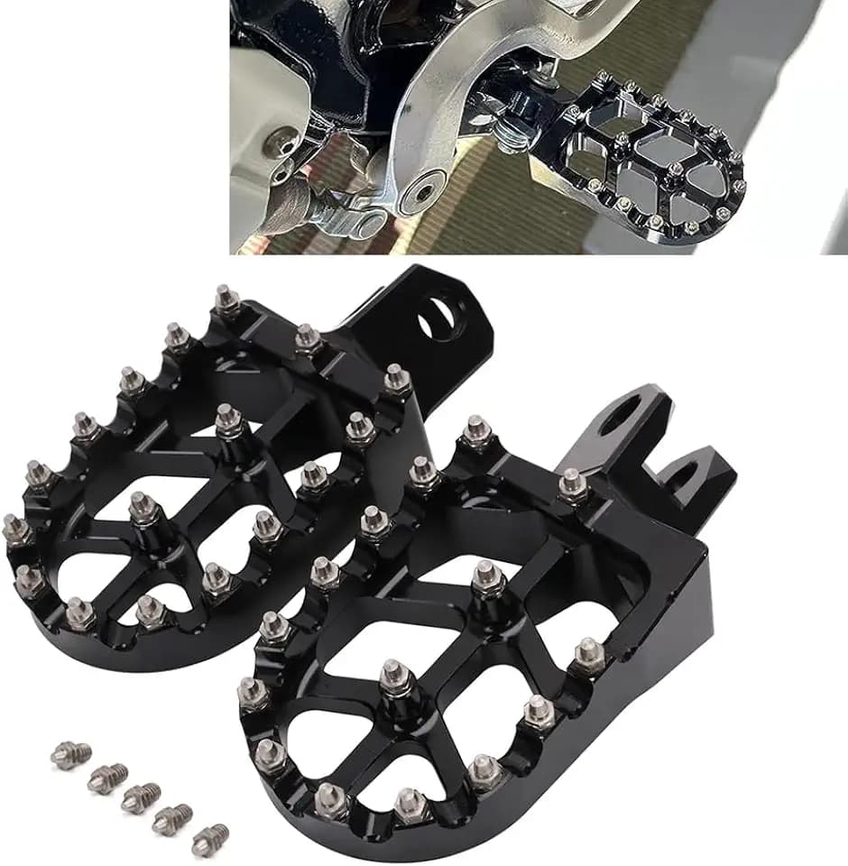 Motorrad Fußrasten für RM125/250/250Z RMX250 DRZ400/E/S/SM-Schwarz