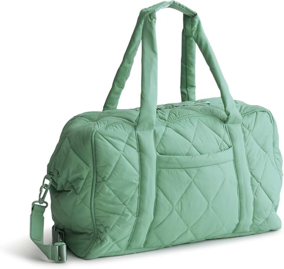 Vera Bradley Women's Featherweight Miramar Weekender, Beryl Green, One Size