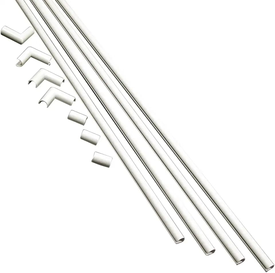 Legrand - Wiremold Kit Cordmate, Organizer and Hider, Cover, Concealer, and Protector for Wall, Single Cord, CMK10, Paintable