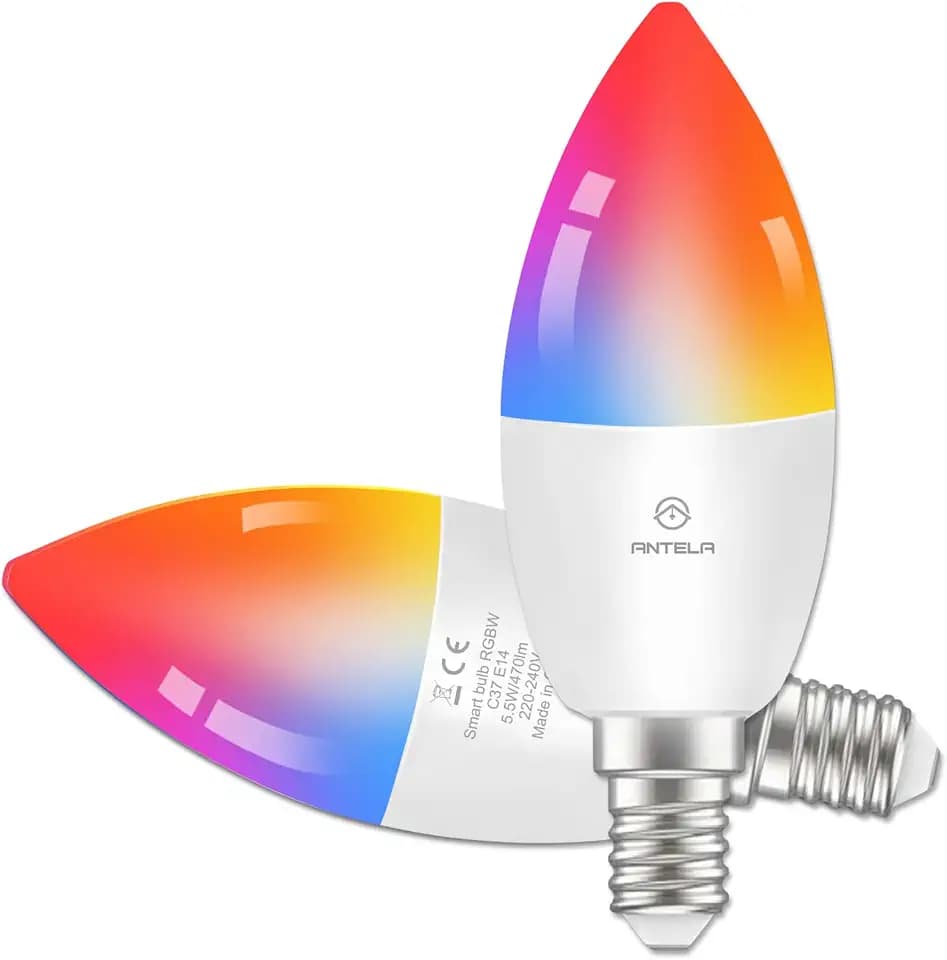 ANTELA Alexa Glühbirne E14 5W LED Lampen Smart WLAN Dimmbar Birne