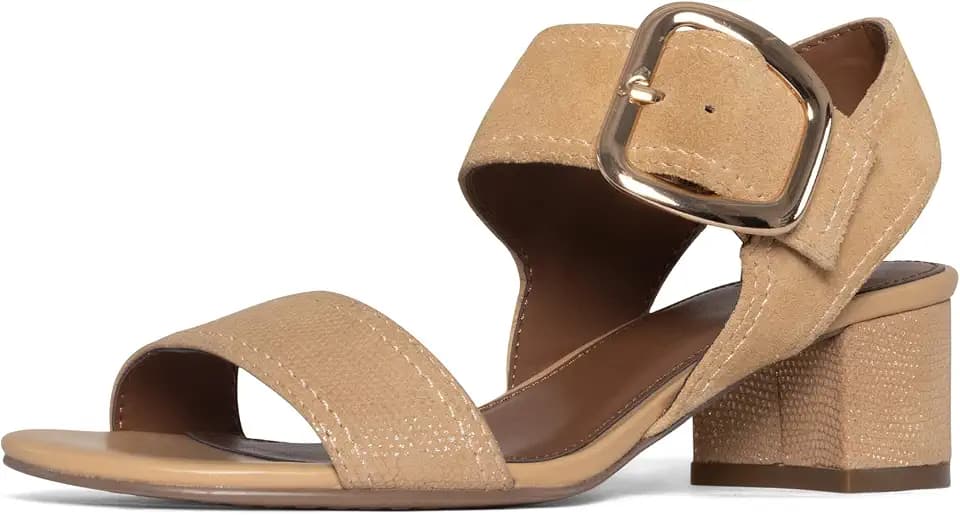 Donald Pliner Women's NEVE Heeled Sandal, Cushioned Insole, Open-Toe Sandal, Women’s Sandal, Sandal with Straps, Day to Night Sandals