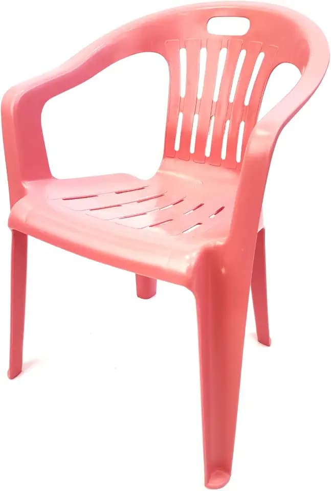 Ecoplast | Gartenstühle für Kinder aus Kunststoff, Farbe Rosa, 355 x 265 x 500 cm