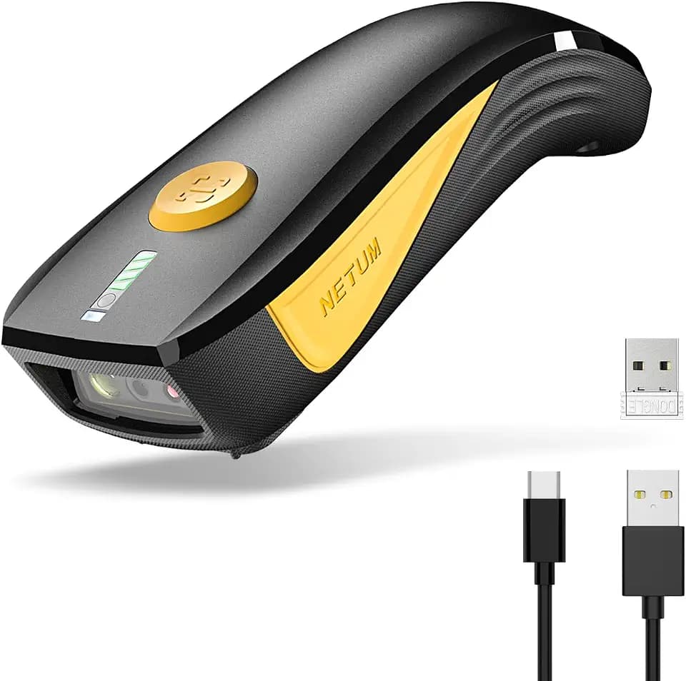 NETUM CS7501 QR Code Scanner – Upgraded Portable Bluetooth Barcode Scanner