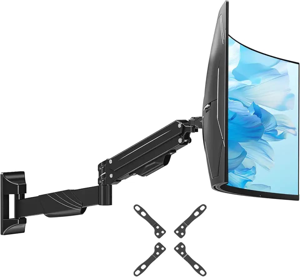Single Monitor Wall Mount for Max 43" Holds up to 33.1lbs Screen