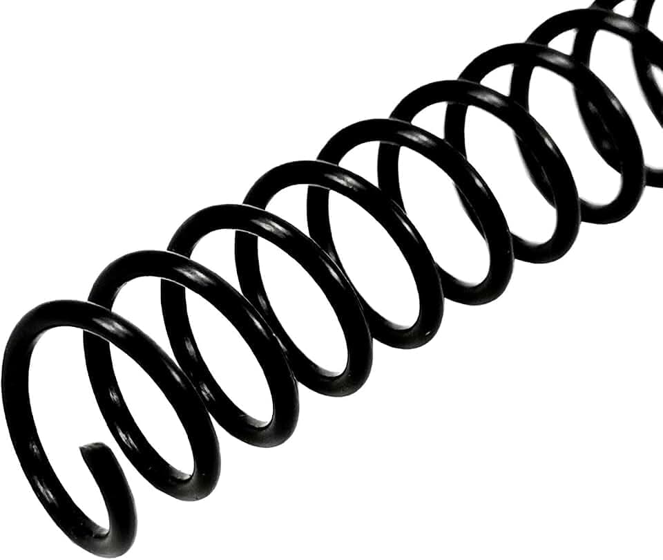 Rayson 7/8" Plastic Spiral Binding Coil, 190 Sheets Capacity, 4:1 Pitch 22.2mm Black Coil Binding Spines for Business and Educational Purposes, 50 Pack