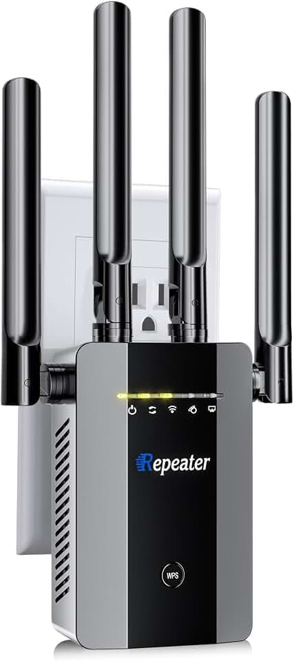 2026 New WiFi Extender Signal Booster for Home, Mesh WiFi 15X Faster Access Point with Ethernet Port, Easy Setup, 5 Working Mode