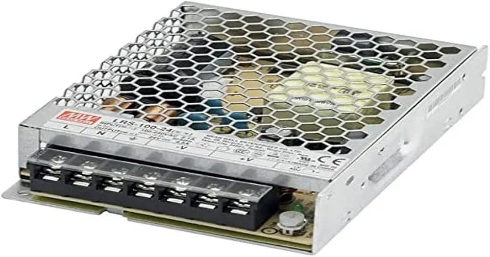 Kingled - Mean Well LRS-100-24 DC 24V 100W IP20 LED Trafo AC/DC - Treiber - Transformator für Leuchmittel Streifen- Netzteil geeignet für LED Beleuchtung Cod.1985