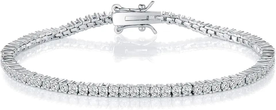Gemsme 2.0MM Tennis Bracelets for Women/Men Cubic Zirconia Classic Braclet
