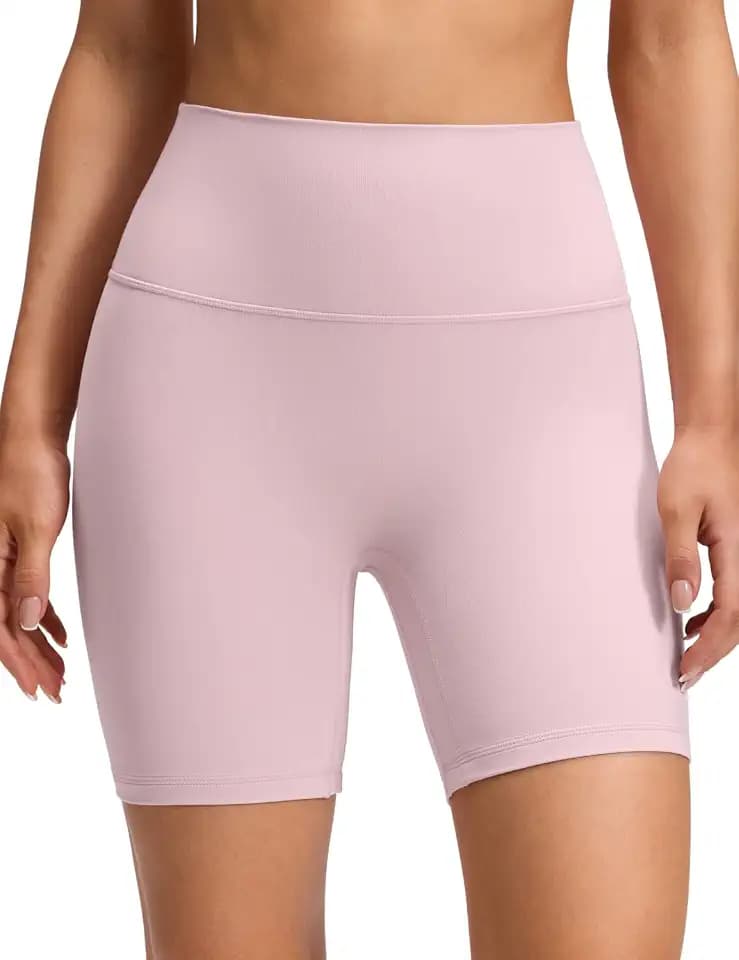 CRZ YOGA No Front Seam Biker Shorts 6"