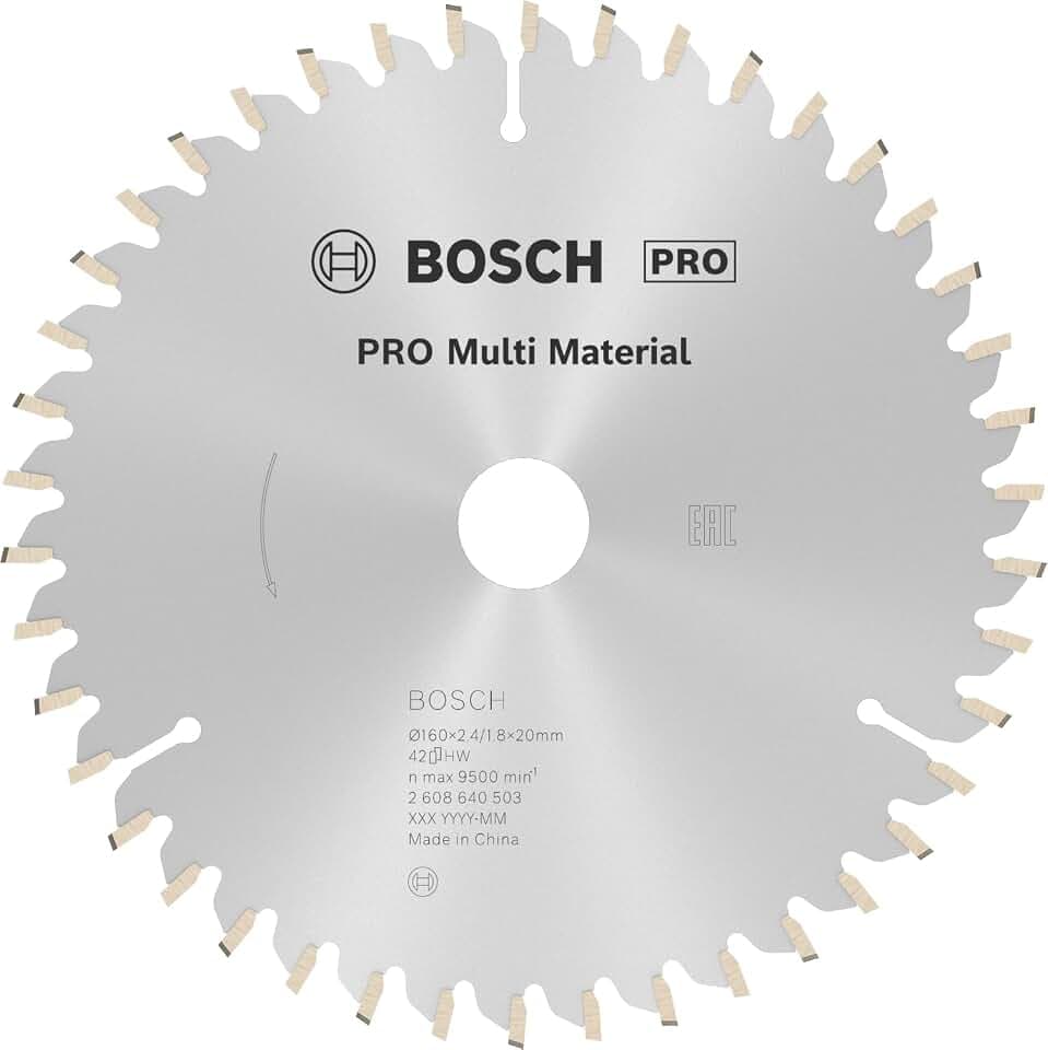 Bosch Professional Pro Kreissägeblatt zum Sägen in Multi Material für Handkreissägen ( 160 mm) Grau