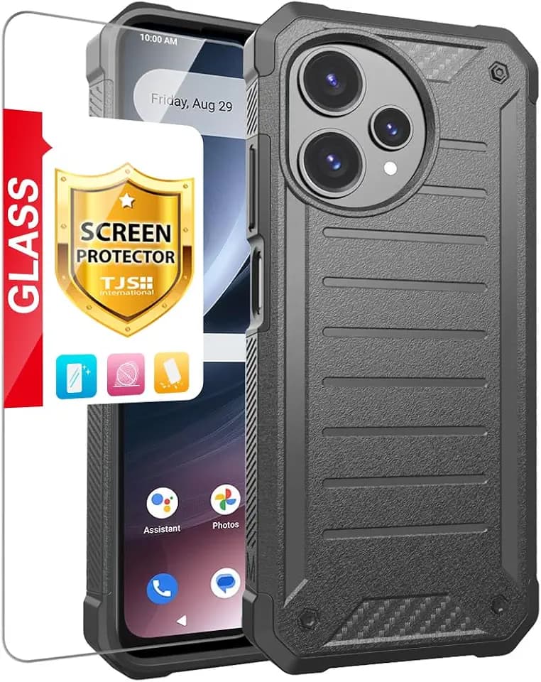 TJS for Cricket Icon Plus 2026 Phone Case, AT&T Verge 2 5G Case (Gray)