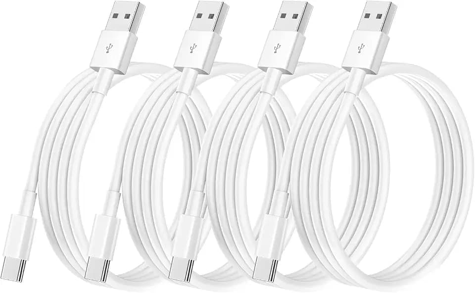 USBA to Type C Cable 3FT/1M, 4Pack USB C Fast Charging Cable