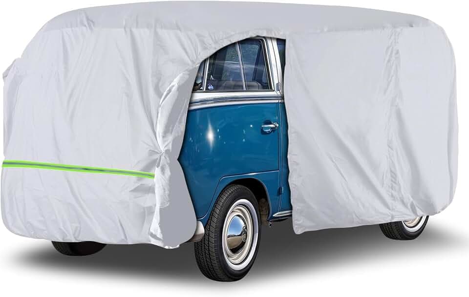 Silver Waterproof Car Cover for VW Bus T1 T2 T3 50-92