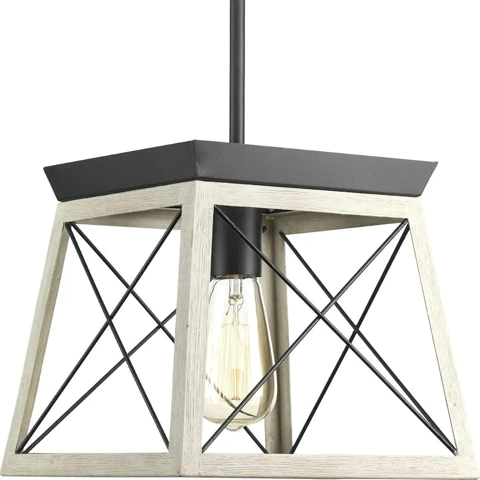 Briarwood Collection 1-Light Coastal Mini-Pendant Light Graphite