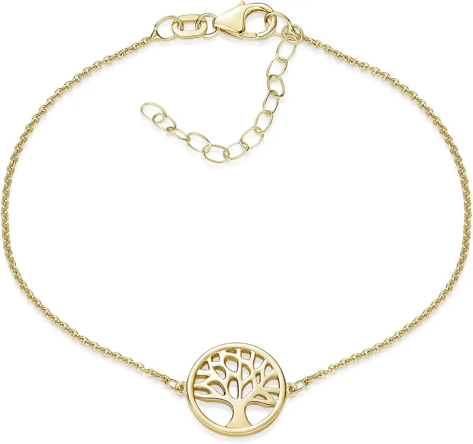 MATERIA by Matthias Wagner Lebensbaum Armband Silber 925 Damen 16-19,5cm