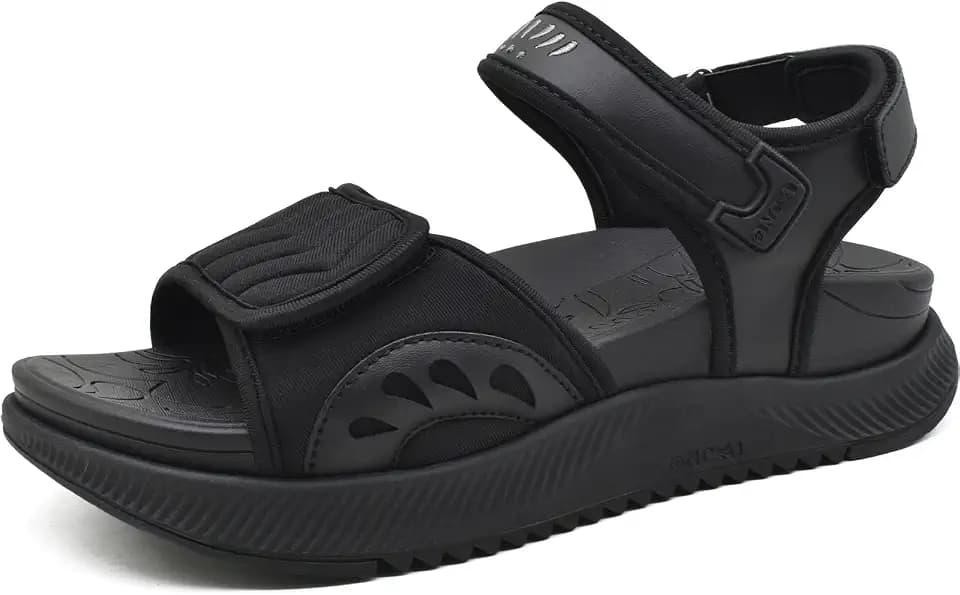 ONCAI Walking Sandals Women,Arch Support Hiking Sandals with Orthotic Outdoor Footbed for Plantar Fasciitis,Water Athletic Platform Sandalias Mujer with 3 Adjustable Strap (US Size 6-12)