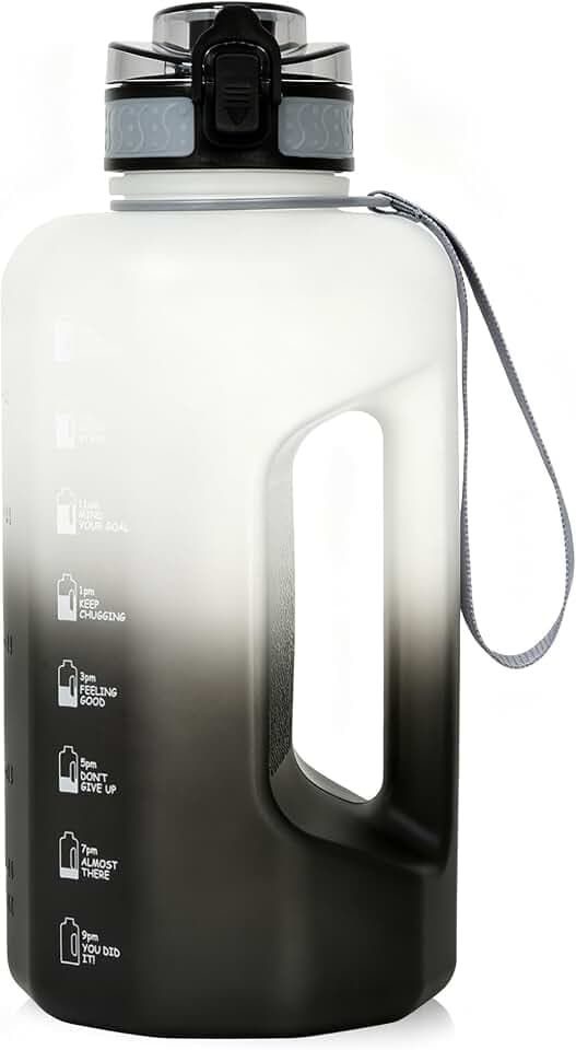 GEMFUL 2.2L Wasserflasche für Fitness, Robuster Sport-Trinkbehälter
